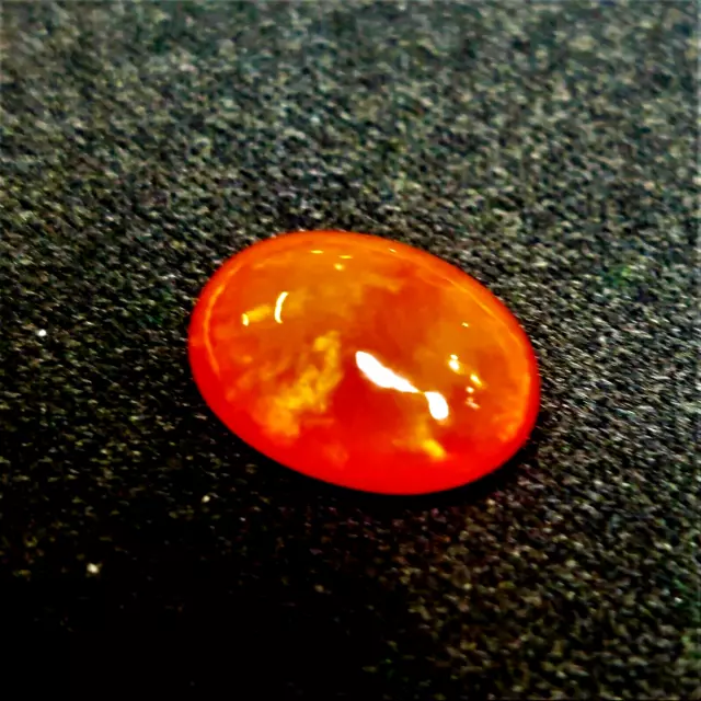 1x Opale - Orange Ovale Cabochon 3,72ct.14, 4x10, 5x5, 4mm (1022N)