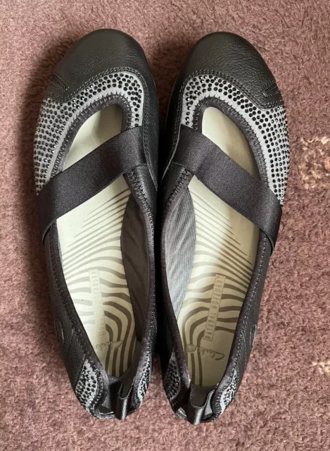 CLARKS IDYLLIC GEM ladies Slip On Ballerina shoes Brand new black