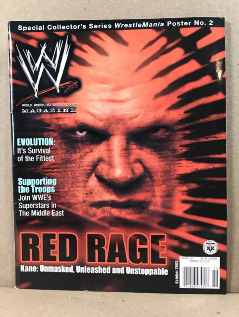 WWF/WWE Magazines Big Boss Man Kane Red Rage Lot of 2  1990 2003   a12 2