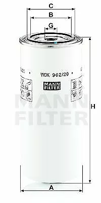 MANN-FILTER (WDK 962/20) Kraftstofffilter