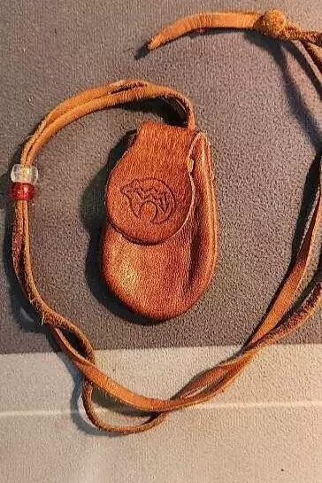 Vintage Medicine Pouch with Custom Hand Work