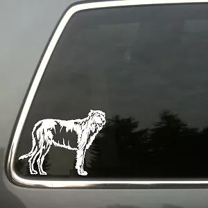 Irish Wolfhound dog car window vinyl decal sm