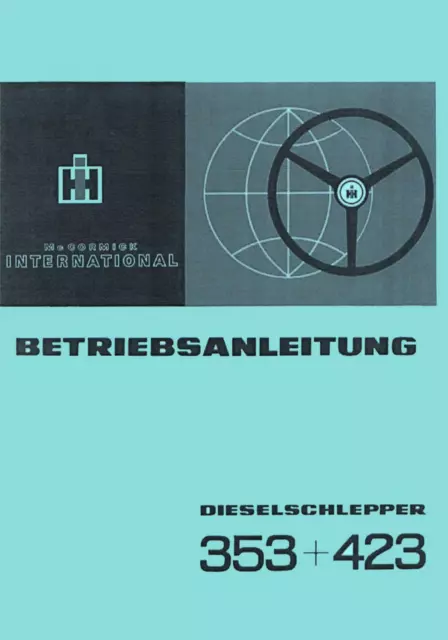 Betriebsanleitung IHC 353 423 Betriebsanweisung