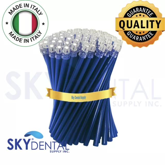 up to 4500 Dental Saliva Ejectors Suction Ejector Blue Clear tips Made in Italy