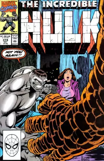 Incredible Hulk, The #374 Marvel Comics October Oct 1990 (VFNM Stock Photo)