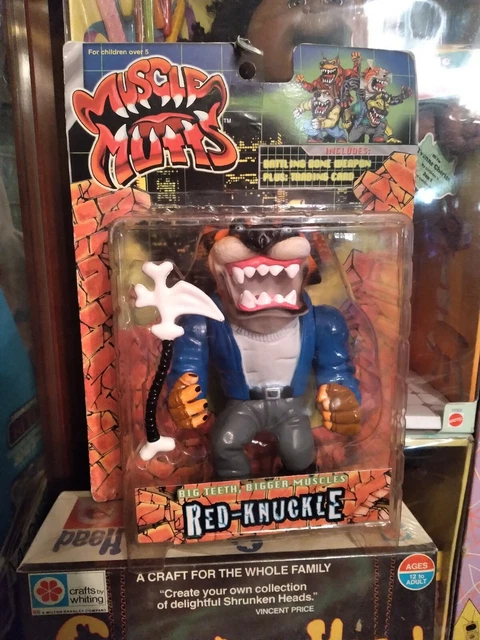 STREETWISE MUSCLE MUTTS Red Knuckle MOC Error Bronzer card Vintage