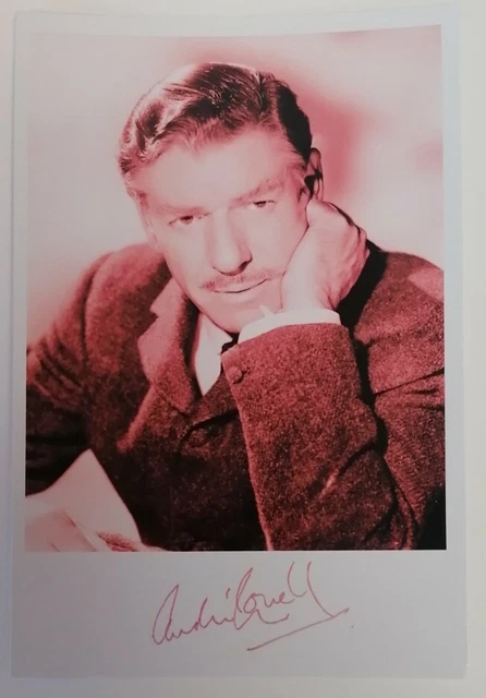 PRINT - Autograph Reprint 6"X4" Hammer Horror Actor Andre Morell Photo Print