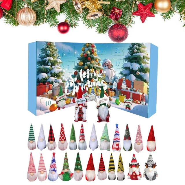 CHRISTMAS GNOME ADVENT Calendar 24 Day Countdown Calendar w/ Gnome ...