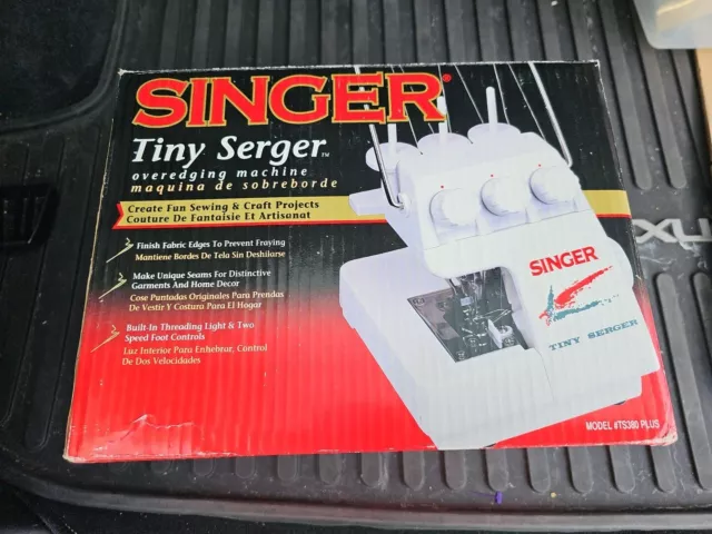 Singer Tiny Serger Overedging Sewing TS380 New In Box