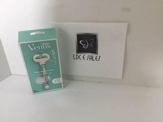 Venus Gillette Deluxe Smooth Sensitive Women’s 1-Metal Razor +2 Cartridge Refill