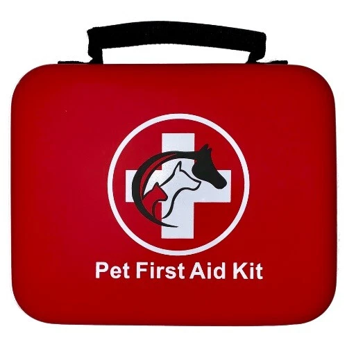Pet First Aid Kit Deluxe Medical Supplies Veterinary 60 pc Durable Waterproof