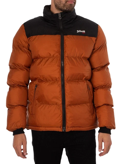 Schott de los hombres Chaqueta acolchada Utah, naranja