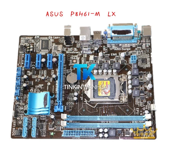 Asus P8H61-M LX3 PLUS R2.0 Desktop Motherboard H61 Socket LGA 1155 i3