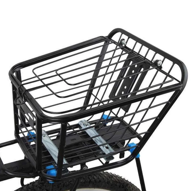 Cestino Per Bici Maxi In Ferro - Nero, 40x30x24 Cm Per Anteriore O Posteriore - Foto 9