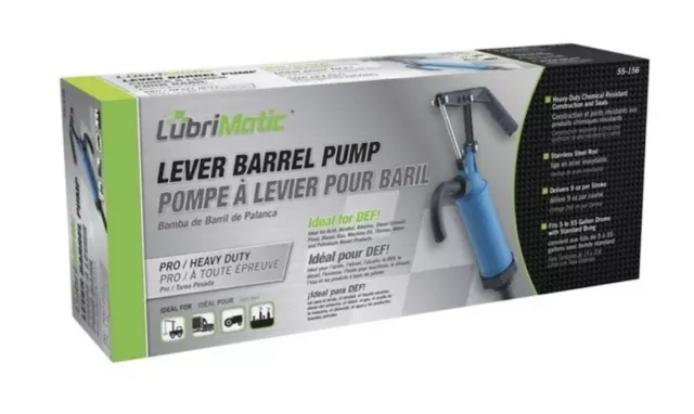 Plews LubriMatic Lever Action Barrel Pump w/ DEF Diesel Handle 55-156 NEW