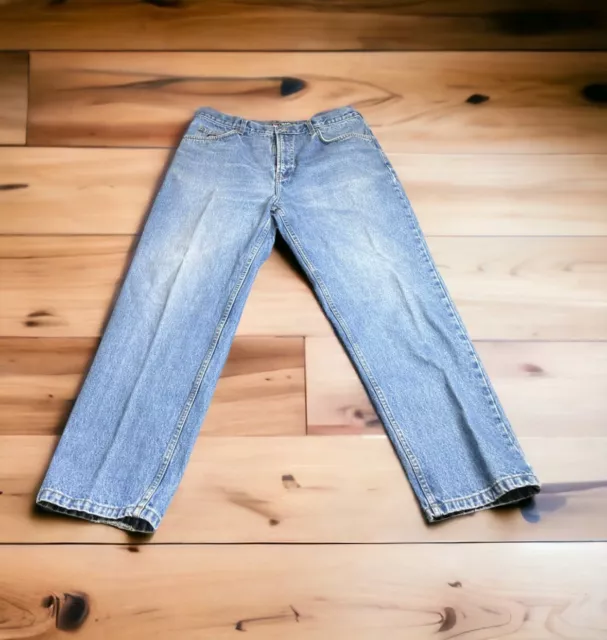 CHAPS RALPH LAUREN Mens Jeans Blue Size 33x32 Relaxed Straight