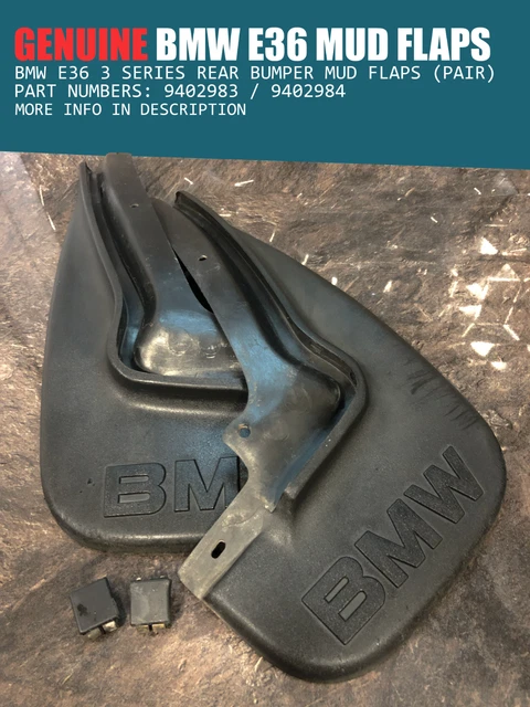 BMW E36 3 series rear bumper mud flaps mud guards genuine 9402983 9402984