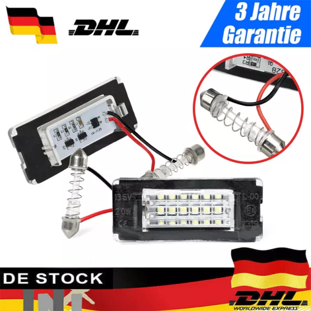 Paar für BMW MINI Cooper R56 | R57 | R58 | R59 Led Kennzeichenbeleuchtung DE