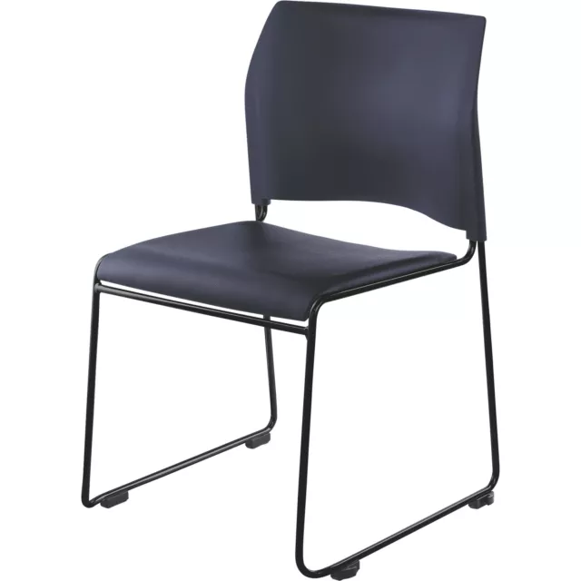 National Public Seating Vinyl Stacking Chair — Blue, Model# 8704-10-04