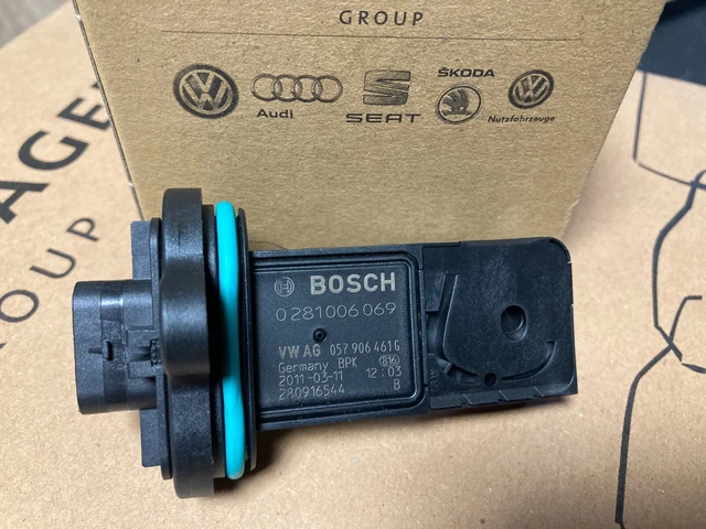 Audi A8 4H air mass flow meter sensor Genuine new 057906461G Bosch 0281006069