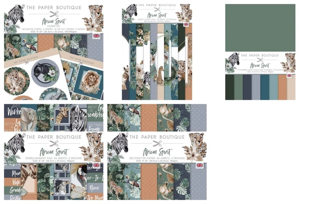 The Paper Boutique African Spirit - Paper, Card, Embellishments - NEW - DISCOUNT