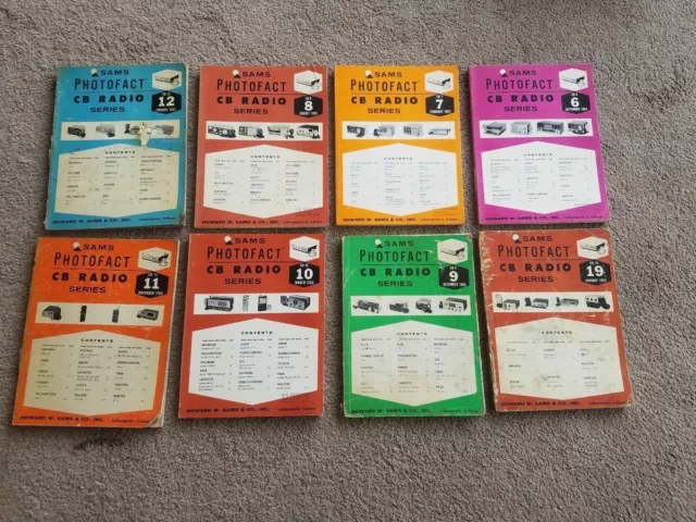 Vintage Sams Photofact CB Radio Series Service Manuals