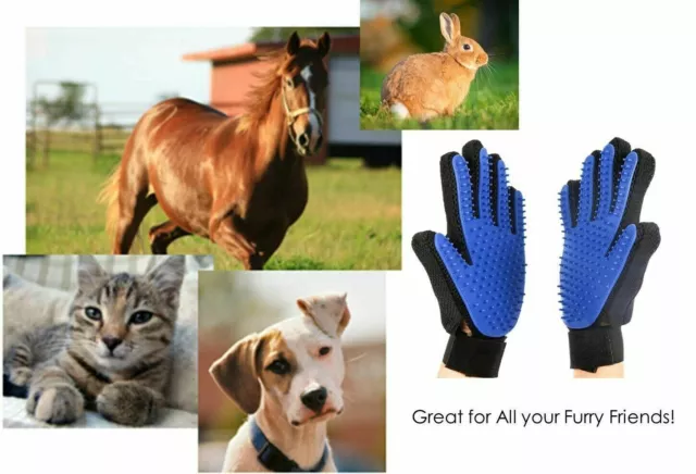 Pet Hair Remover Dog Cat Comb Grooming Massage Deshedding Cleaning Brush /Gloves 6