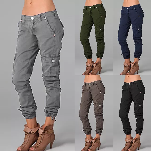 Pantaloni Cargo Da Donna Jeans Attillati Pantaloni Casual Tute Pantaloni Da -