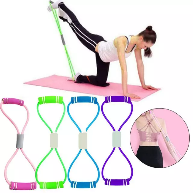 Stretch Band Rope Latex Rubber Arm Resistance Fitness Gym Yoga Exerci Gift