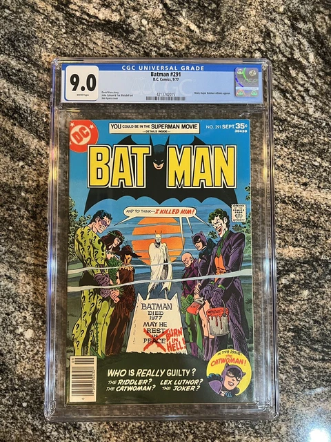 Batman #291 CGC 9.0 Batman Rogue Gallery