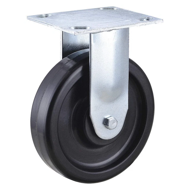 GRAINGER APPROVED 02TM06101R001GN NSF-Listed Plate Caster,Rigid,450 lb.