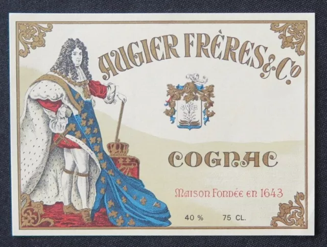 Ancienne étiquette COGNAC AUGIER Frères old label