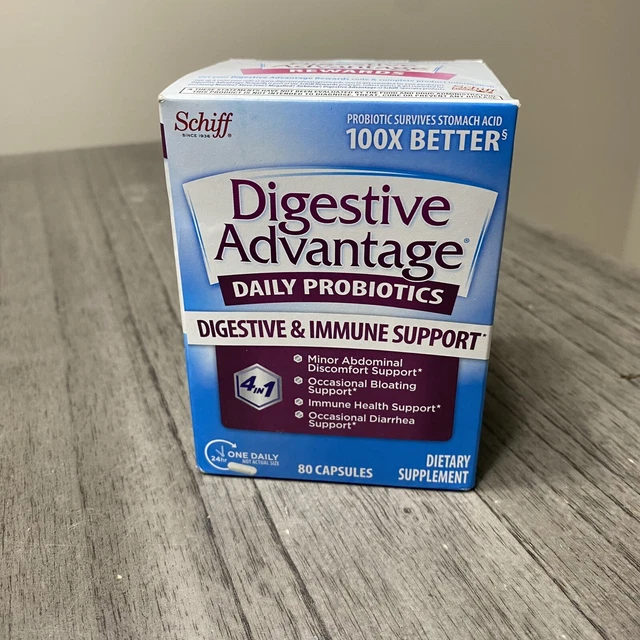 DIGESTIVE ADVANTAGE DAILY Probiotic Capsules 80 Count 06/2024 23.99