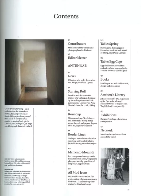 World of Interiors Magazin Wohnkultur Möbel, Ausstellung, Ostern, April 2023 2