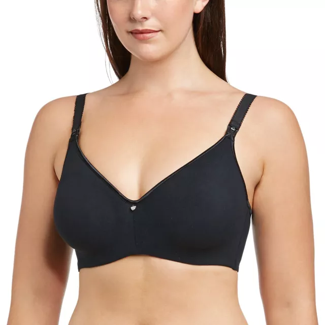 NEW CAKE Lingerie 'Croissant' Smoothing Nursing BRA SZ 36 DD Black #24-1016 $69