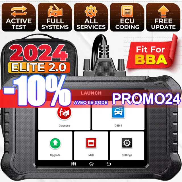 LAUNCH X431 Creader Elite 2.0 BBA Auto diagnostics Codage ECU pour Benz BMW AUDI