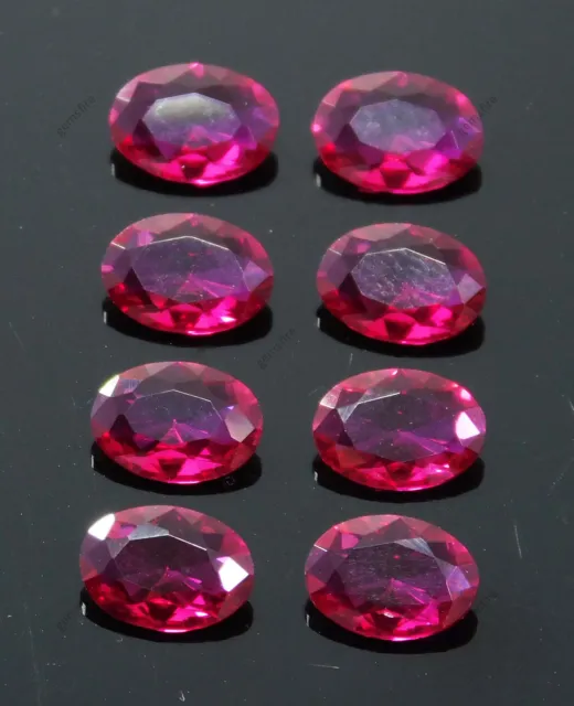 NATURAL Red Ruby OVAL shape 8 Ct CERTIFIED Loose Gemstones 7x5 MM Lot