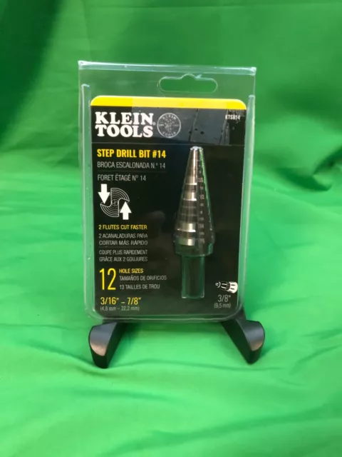 Klein Tools KTSB14 Step Drill Bit #14  12 Hole Sizes NEW(e18-2