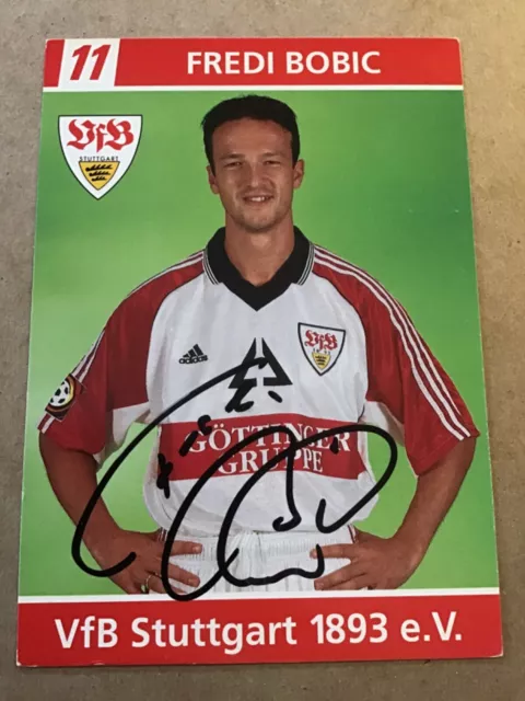 Fredi Bobic, Germany 🇩🇪 VfB Stuttgart 1998/99 hand signed