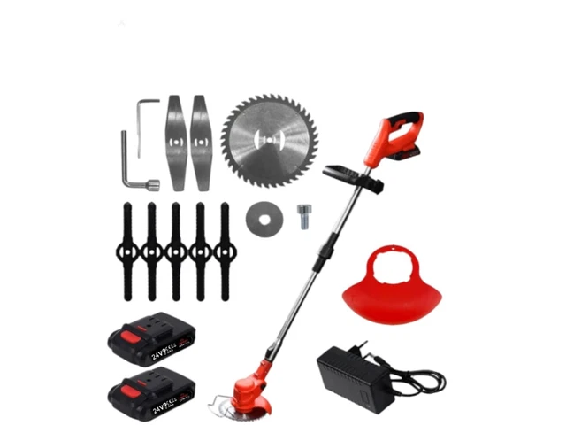 Decespugliatore Elettrico BAKAJI 20V - Batteria Litio Tagliaerba Senza Filo - Foto 10