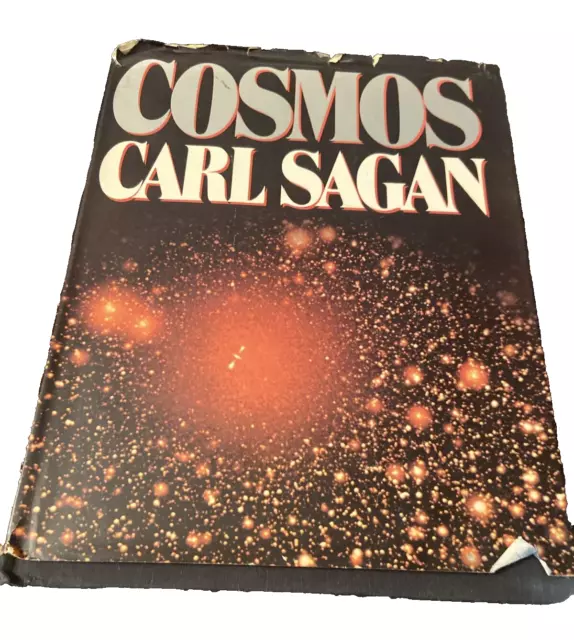 Cosmos By Carl Sagan Hardcover & Dustjacket 1st Edition 1980 2nd Printing B10