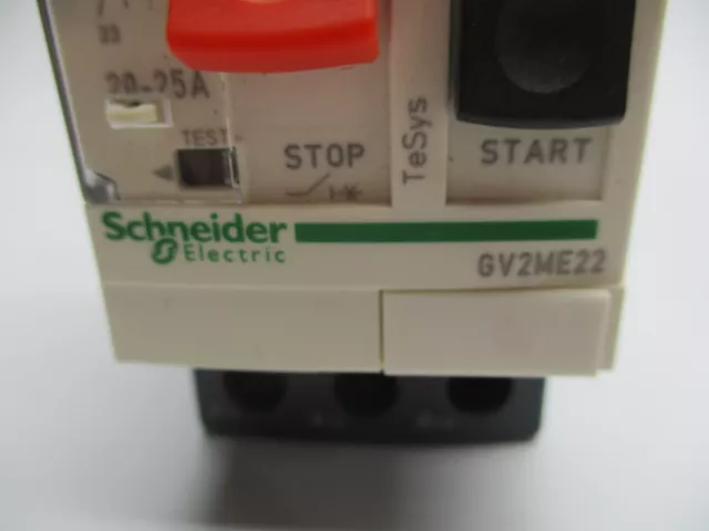 Schneider Electric Gv2Me22 Starter 600Vac 20-25Amp Nsnp 3