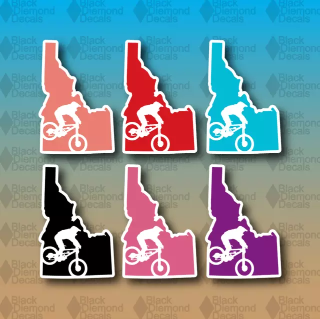 Idaho State Mountain Bike MTB Ride Downhill XC 5" Custom Vinyl Decal Sticker