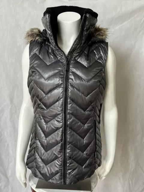 Womens BCBG Generation Faux Fur Good Vest Jacket Top Size Medium New With Tags