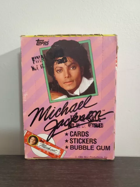 1984 Michael Jackson Topps Wax Pack Box FULL |Series 1| Factory Sealed 36 Packs