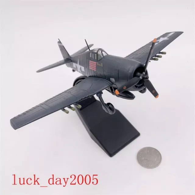 Amer Com WWII US NAVY Grumman F6F Hellcat Fighter 1/72 Diecast Model