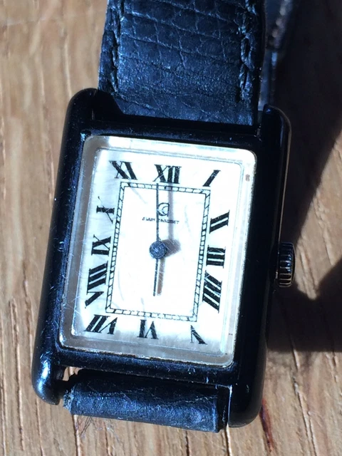 Montre Vintage Chaumet Design Mécanique - Boîtier Et Bracelet Plaqué Or - Fonctionne - Occasion