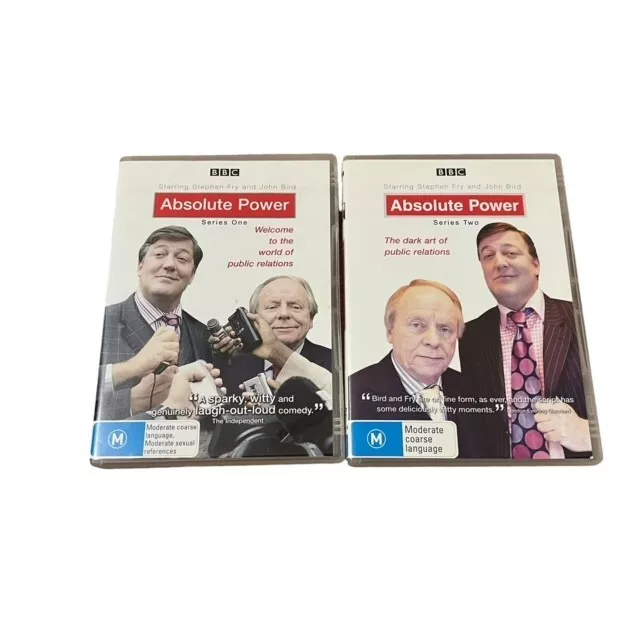 Absolute Power Series 1 & 2 DVD BBC Comedy Stephen Fry John Bird Region 4 Comedy