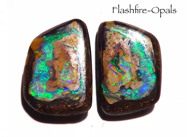 13.8ct. GEM KOROIT NUSS OPAL PÄRCHEN GRÜN-BLAU-TÜRKISE VIDEO FLASHFIRE-OPALS