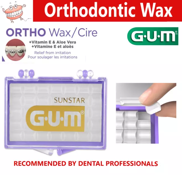 Dental Orthodontic Ortho Wax Unflavoured Sunstar Gum For Braces Gum Irratation